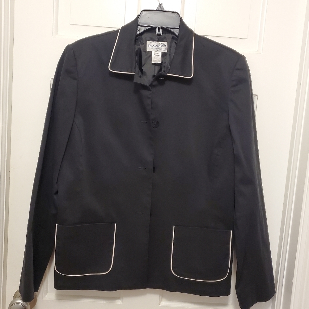 Pendleton Black Blazer/Jacket Size 10, Business Casual, Classic